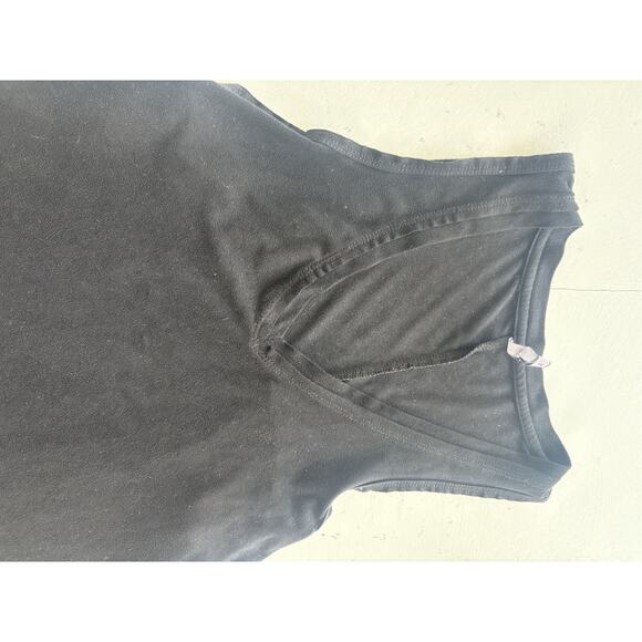 Z Supply Black Suede Tank top size Medium V Neck - Picture 5 of 6